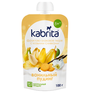 Kabrita®-ს პუდინგების ასორტი 100 გ, 6 ცალი, 6 თვიდან
