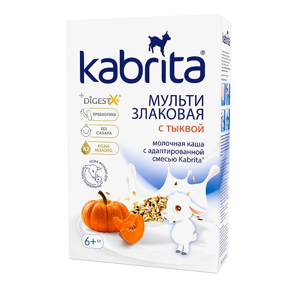 Kabrita® მრავალმარცვლოვანი თხის რძეზე გოგრით